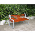 Public seating bench solid wood bench wooden garden bench